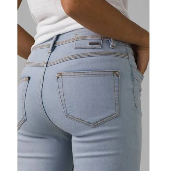 NWT Prana Women's Soma Light Washed Blue Skinny Jeans - Size 6 - Picture 6 of 8